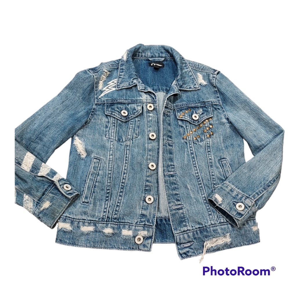 Art Class Guitar jean jacket